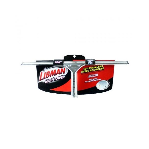 Libman Commercial 18 Stainless Steel Window Squeegee -